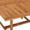 vidaXL - Tuintafel - 110x110x75 - cm - massief - teakhout