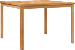 vidaXL - Tuintafel - 110x110x77 - cm - massief - teakhout