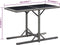 vidaXL - Tuintafel - 110x53x72 - cm - glas - en - poly - rattan - antraciet