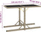 vidaXL - Tuintafel - 110x53x72 - cm - glas - en - poly - rattan - beige