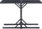 vidaXL - Tuintafel - 110x53x72 - cm - glas - en - poly - rattan - zwart