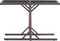 vidaXL - Tuintafel - 110x53x72 - cm - glas - en - poly - rattan - bruin