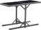 vidaXL - Tuintafel - 110x53x72 - cm - glas - en - poly - rattan - zwart