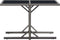 vidaXL - Tuintafel - 110x53x72 - cm - glas - en - poly - rattan - zwart