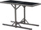 vidaXL - Tuintafel - 110x53x72 - cm - glas - en - poly - rattan - zwart