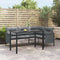 vidaXL - Tuintafel - 110x54x70 - cm - staal - antracietkleurig