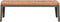 vidaXL - Tuintafel - 110x55x36 - cm - massief - acaciahout