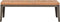 vidaXL - Tuintafel - 110x55x36 - cm - massief - acaciahout