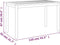vidaXL - Tuintafel - 110x55x67 - cm - massief - acaciahout