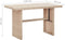 vidaXL - Tuintafel - 110x60x67 - cm - poly - rattan - beige