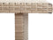 vidaXL - Tuintafel - 110x60x67 - cm - poly - rattan - beige