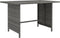 vidaXL - Tuintafel - 110x70x65 - cm - poly - rattan - grijs