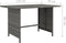 vidaXL - Tuintafel - 110x70x65 - cm - poly - rattan - grijs