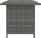 vidaXL - Tuintafel - 110x70x65 - cm - poly - rattan - grijs