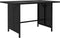 vidaXL - Tuintafel - 110x70x65 - cm - poly - rattan - zwart