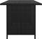 vidaXL - Tuintafel - 110x70x65 - cm - poly - rattan - zwart