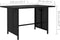 vidaXL - Tuintafel - 110x70x65 - cm - poly - rattan - zwart