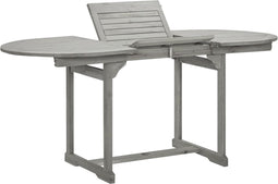 vidaXL - Tuintafel - (120-170)x80x75 - cm - massief - acaciahout