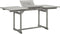 vidaXL - Tuintafel - (120-170)x80x75 - cm - massief - acaciahout
