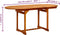 vidaXL - Tuintafel - (120-170)x80x75 - cm - massief - acaciahout