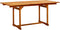 vidaXL - Tuintafel - (120-170)x80x75 - cm - massief - acaciahout
