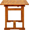 vidaXL - Tuintafel - (120-170)x80x75 - cm - massief - acaciahout