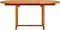 vidaXL - Tuintafel - (120-170)x80x75 - cm - massief - acaciahout