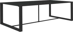 vidaXL - Tuintafel - 120x60x66 - cm - aluminium - antracietkleurig
