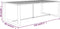 vidaXL - Tuintafel - 120x60x66 - cm - aluminium - antracietkleurig