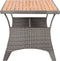 vidaXL - Tuintafel - 120x70x66 - cm - massief - acaciahout - grijs
