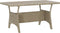 vidaXL - Tuintafel - 120x70x66 - cm - poly - rattan - grijs