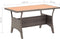 vidaXL - Tuintafel - 120x70x66 - cm - poly - rattan - grijs
