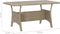 vidaXL - Tuintafel - 120x70x66 - cm - poly - rattan - grijs