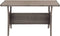 vidaXL - Tuintafel - 120x70x66 - cm - poly - rattan - grijs