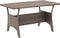 vidaXL - Tuintafel - 120x70x66 - cm - poly - rattan - grijs