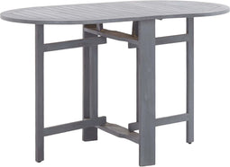 vidaXL - Tuintafel - 120x70x74 - cm - massief - acaciahout - grijs