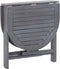 vidaXL - Tuintafel - 120x70x74 - cm - massief - acaciahout - grijs
