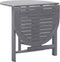 vidaXL - Tuintafel - 120x70x74 - cm - massief - acaciahout - grijs