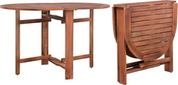 vidaXL - Tuintafel - 120x70x74 - cm - massief - acaciahout