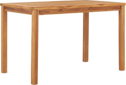 vidaXL - Tuintafel - 120x70x77 - cm - massief - teakhout