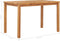 vidaXL - Tuintafel - 120x70x77 - cm - massief - teakhout