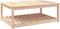 vidaXL Tuintafel 121x82,5x45 cm massief grenenhout