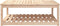 vidaXL Tuintafel 121x82,5x45 cm massief grenenhout