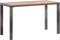vidaXL Tuintafel 123x60x74 cm massief acaciahout antraciet en bruin