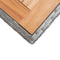 vidaXL Tuintafel 123x60x74 cm massief acaciahout antraciet en bruin