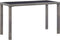 vidaXL - Tuintafel - 123x60x74 - cm - poly - rattan - antraciet