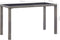 vidaXL - Tuintafel - 123x60x74 - cm - poly - rattan - antraciet