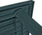 vidaXL - Tuintafel - 126x76x72 - cm - kunststof - groen