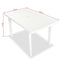 vidaXL - Tuintafel - 126x76x72 - cm - kunststof - wit