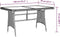 vidaXL - Tuintafel - 130x70x72 - cm - poly - rattan - en - massief - acaciahout - zwart